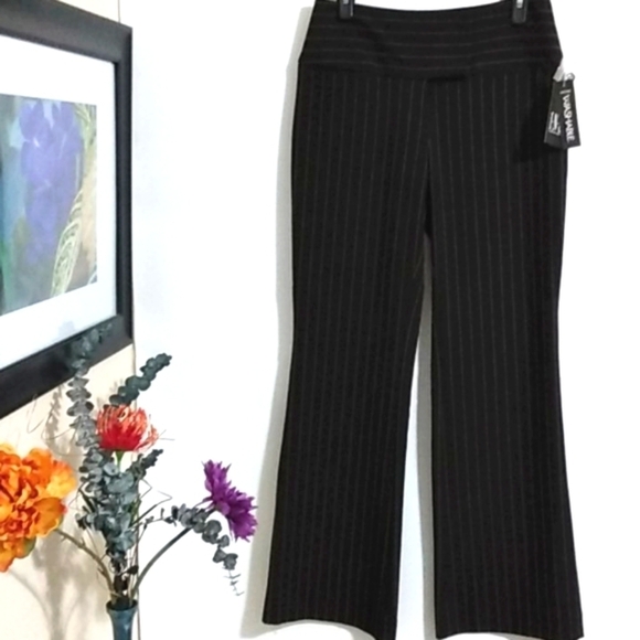 INC INTERNATIONAL CONCEPTS NWT BROWN & PINK STRIPE WIDE LEG PANTS SIZE 4 - Picture 12 of 12